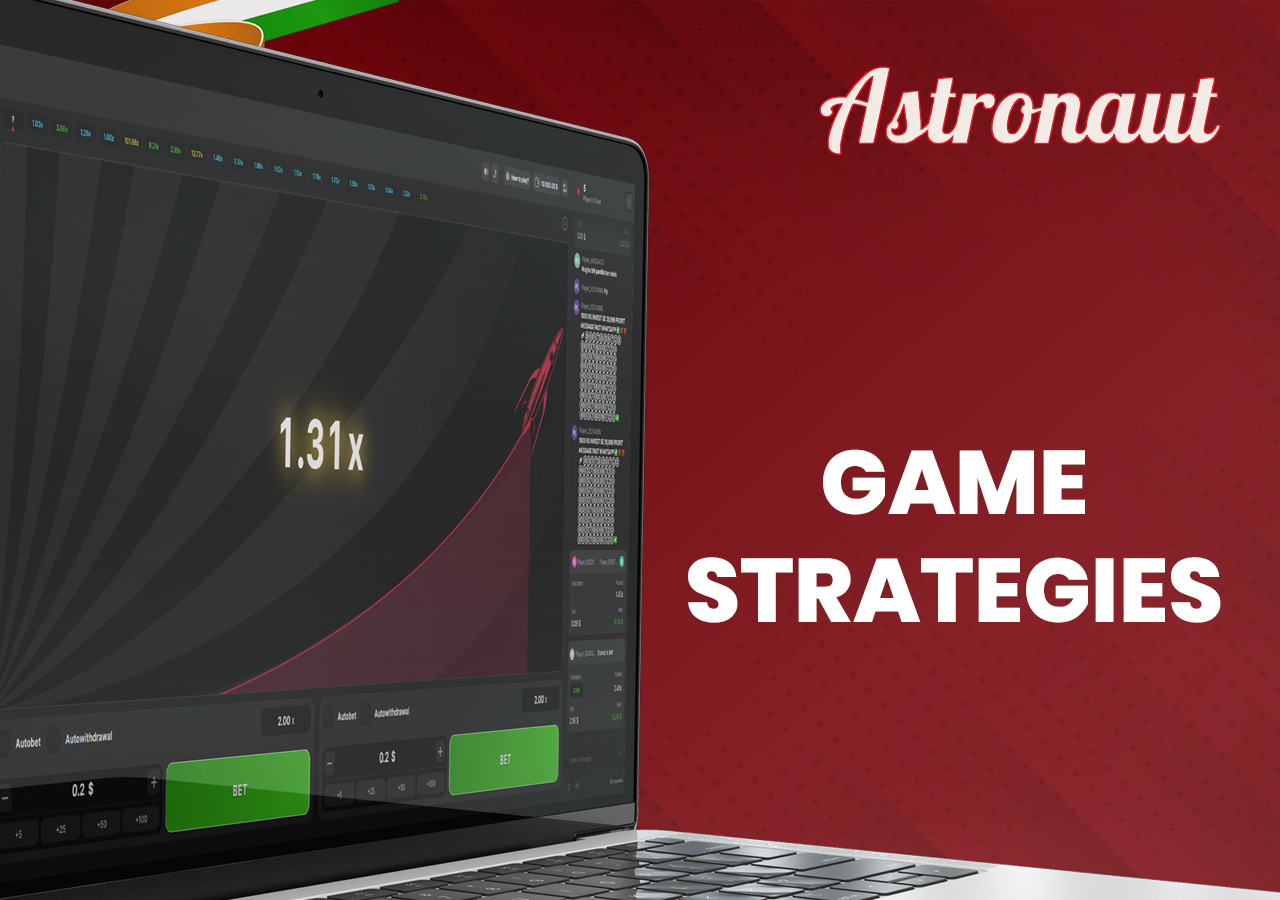 Astronaut crash game winning strategy display